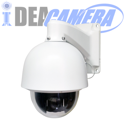 2MP H.265 6Inch PTZ High Speed Dome IP Starlight Camera, Full color all night, 18X Optical Zoom Lens