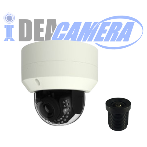 4K H.265 Metal Dome IP Camera,3840*2160Pixels Resolution,VSS Mobile App,Support face detection