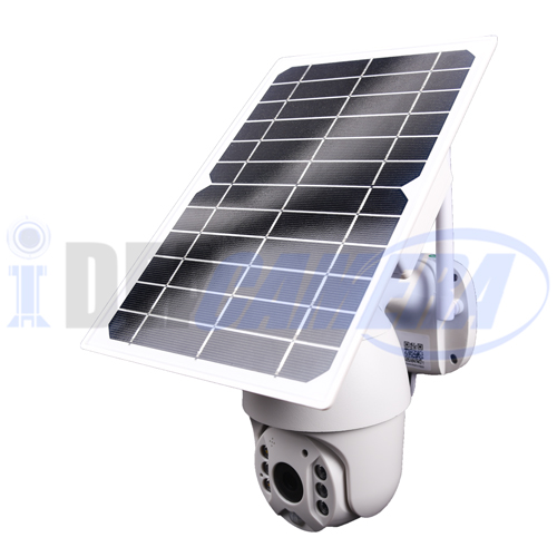 2MP WIFI Outdoor Waterproof Solar Double Light Source PTZ Dome Camera, UBOX APP, Two-way Intercom, Cloud storage, Motion Detection.