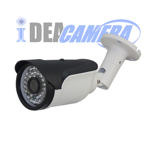 2.0MP H.265 Waterproof IR Bullet IP Camera with Audio, 3.0mega pixels 3.6mm HD Fixed Lens, Audio in, POE Power Supply, VSS Mobile APP