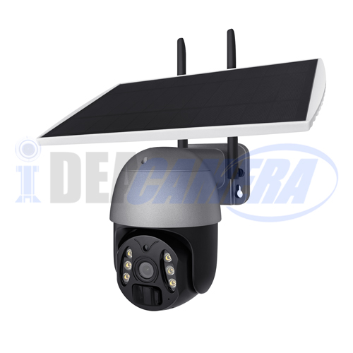 3MP Tuya Solar WIFI PTZ Pan/Tilt Camera for Outdoor Use, Tuya Cloud APP, Low-power consumption, Two-way voice, Human Detection.