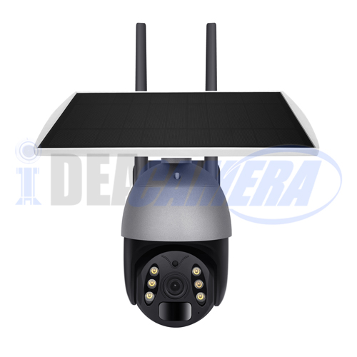 3MP Tuya Solar 4g PTZ Pan/Tilt Camera for USA, Tuya Cloud APP, Low-power consumption, Two-way voice, Human Detection, Strom 4G Signal.